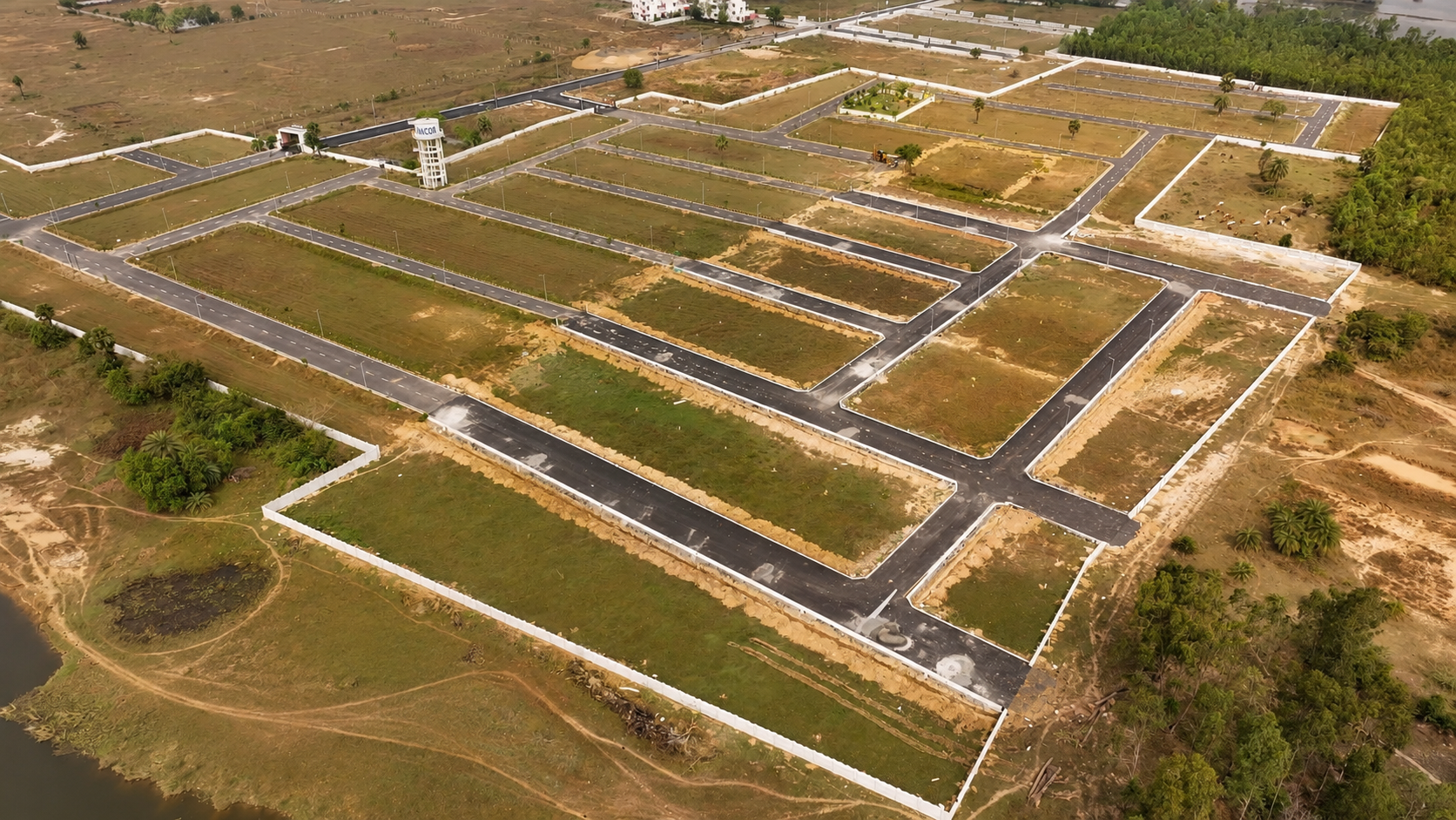 Temple Town aerial view